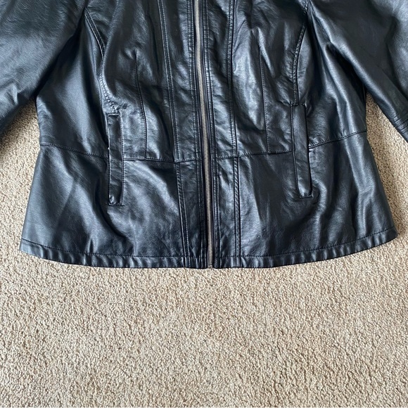 Jou Jou Faux Leather Jacket - Picture 3 of 16
